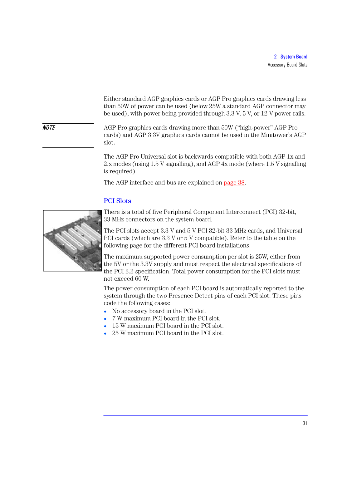 HP XU700 manual PCI Slots 