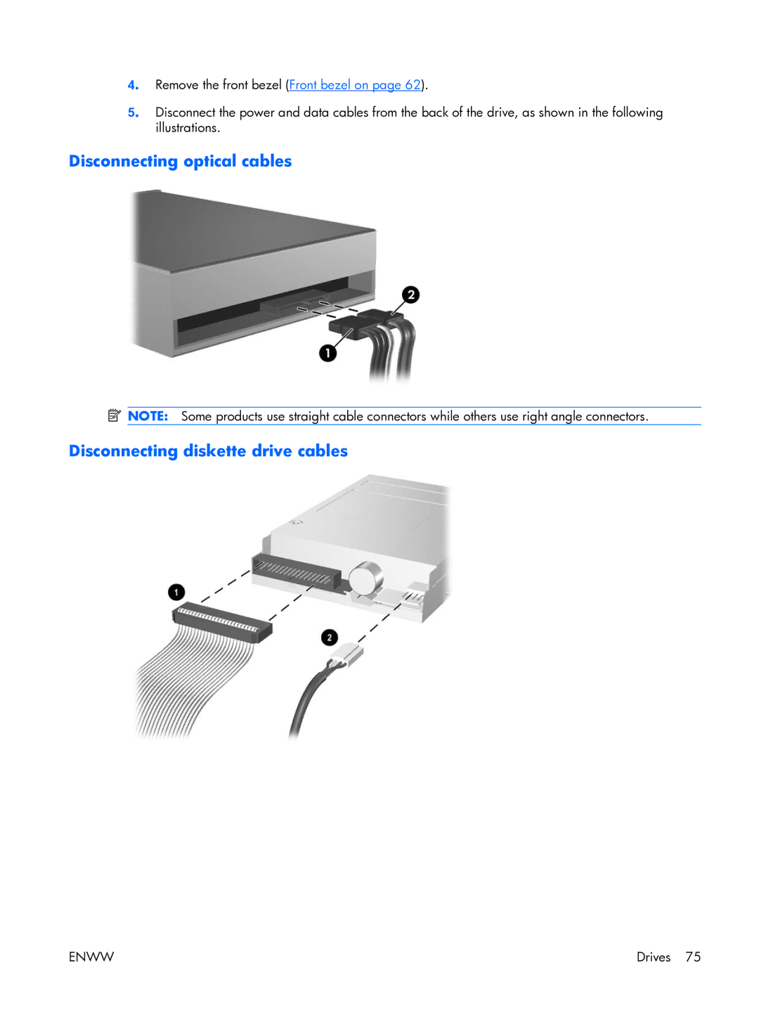 HP XW3400 manual Drives 