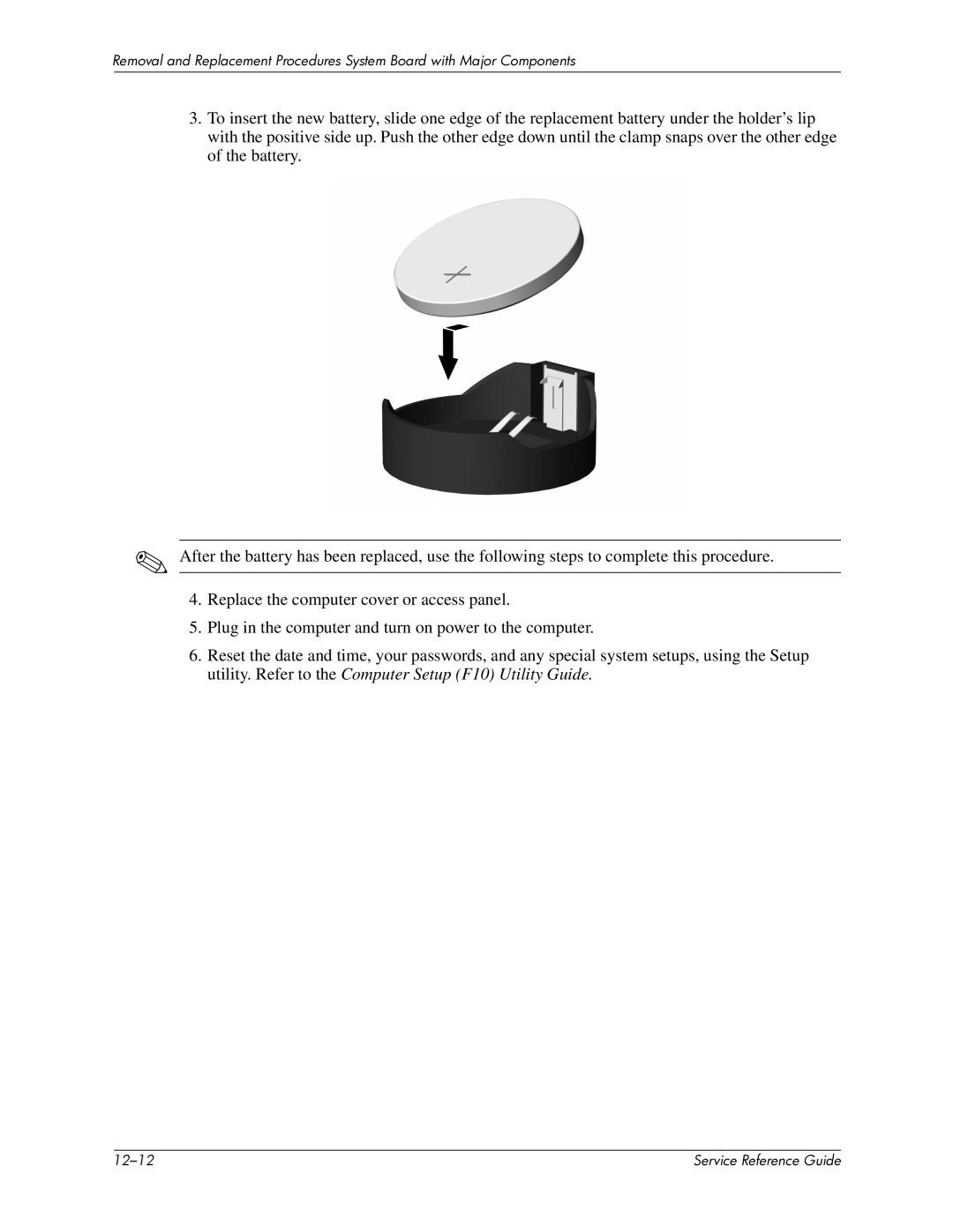 HP xw6000 manual 12-12 