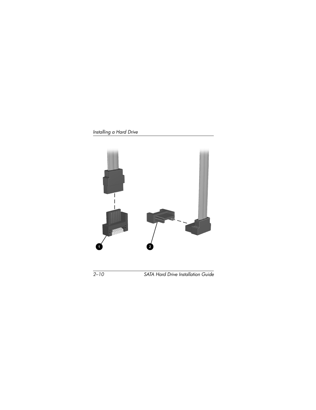 HP xw8200 manual Installing a Hard Drive 