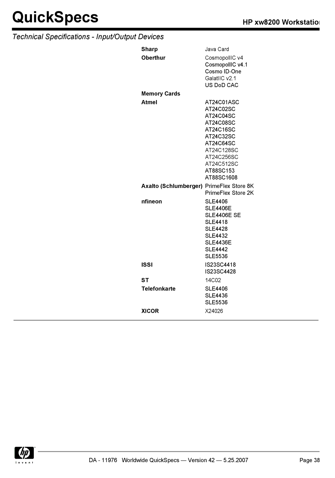 HP xw8200 manual XICORX24026 