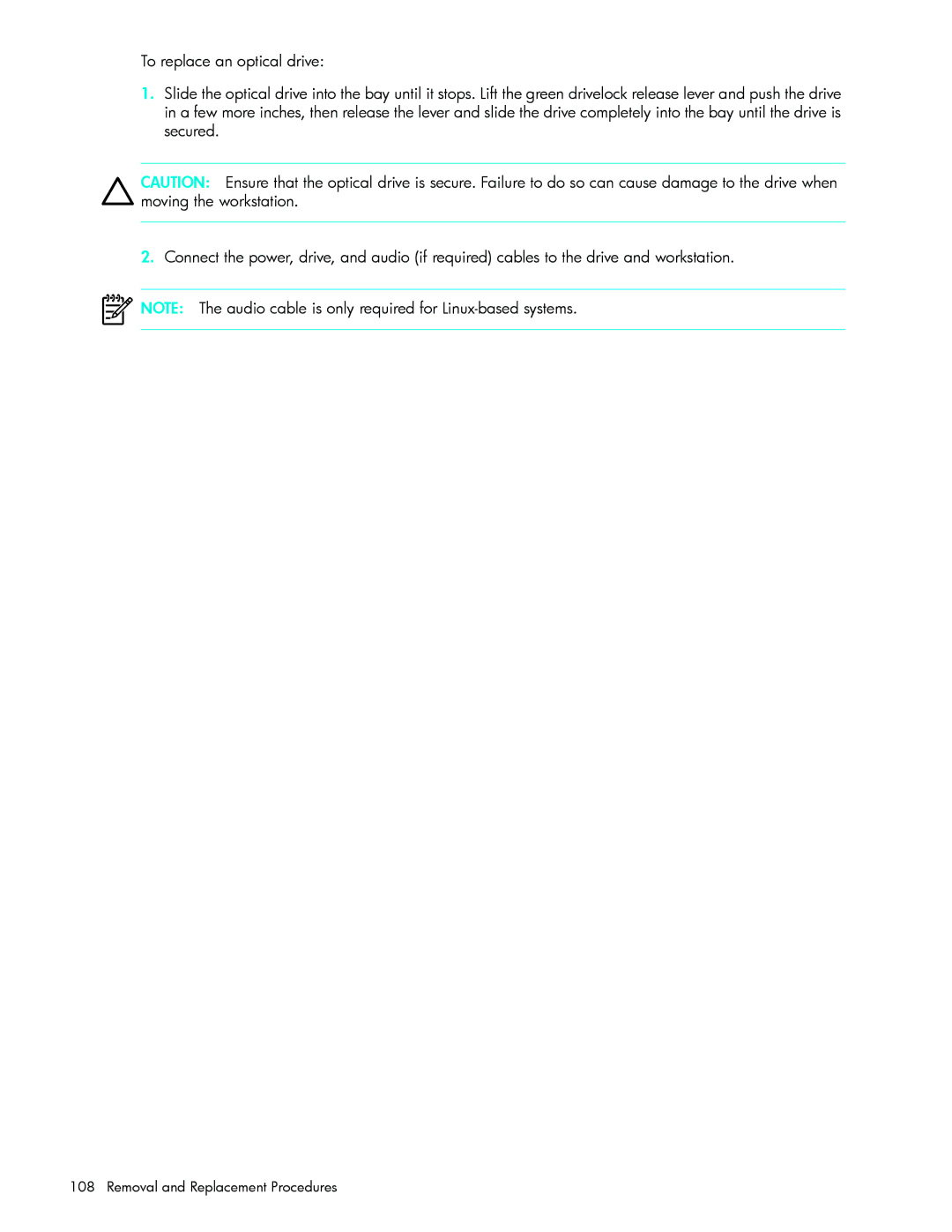 HP xw9300 manual Removal and Replacement Procedures 