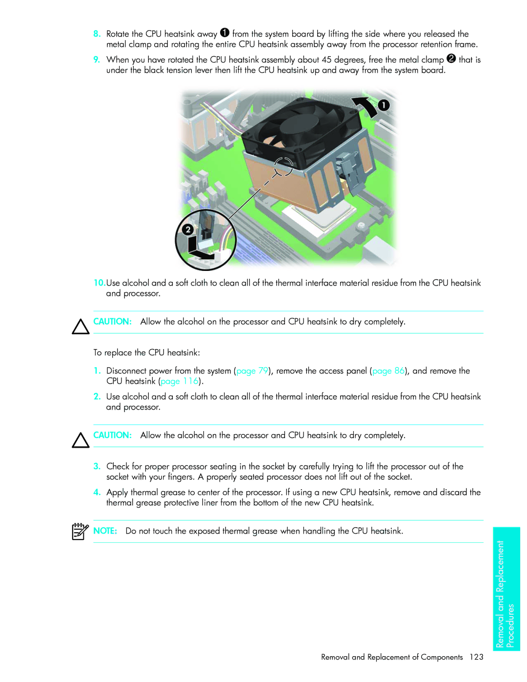 HP xw9300 manual Procedures 