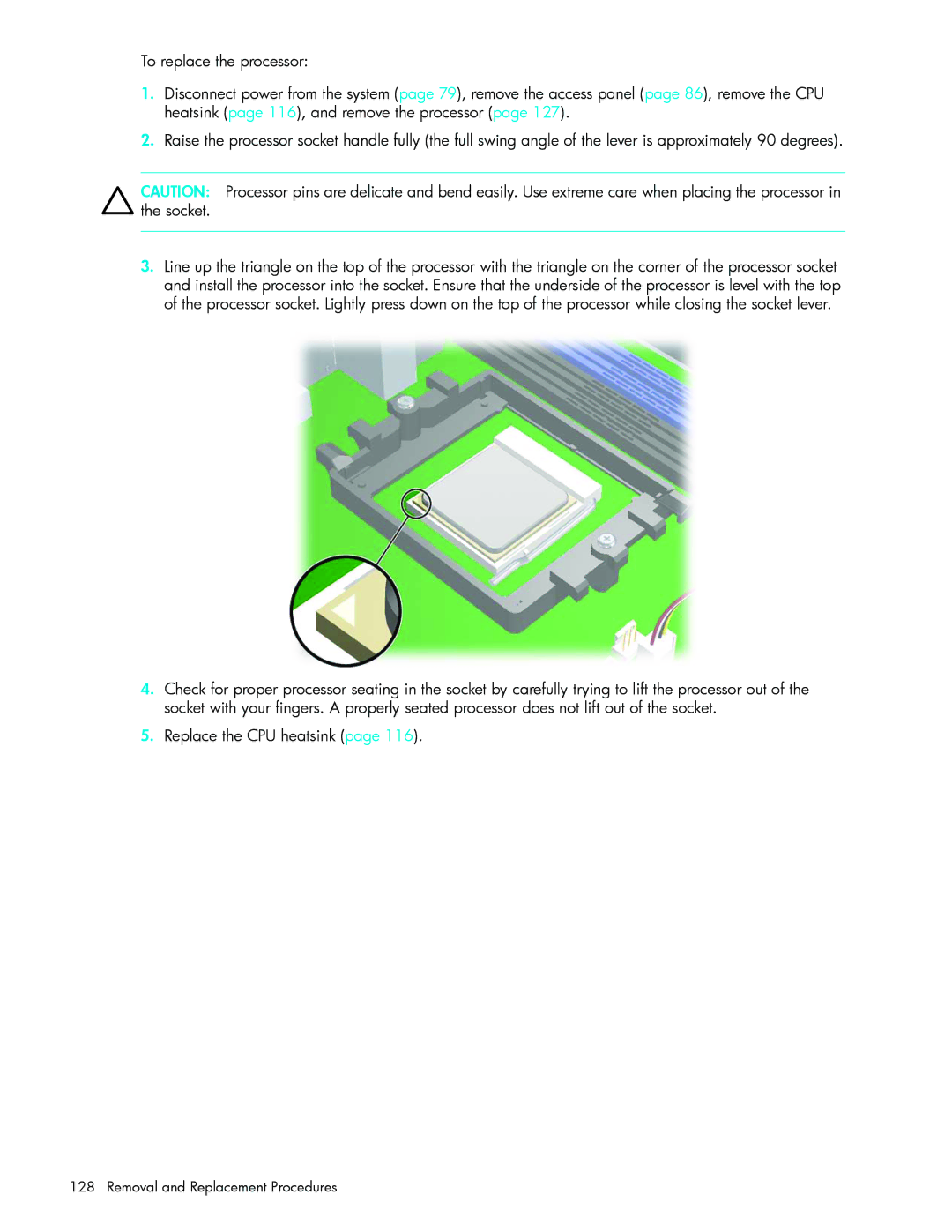 HP xw9300 manual Removal and Replacement Procedures 