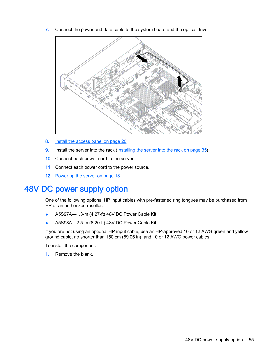 HP Z Virtual manual 48V DC power supply option 