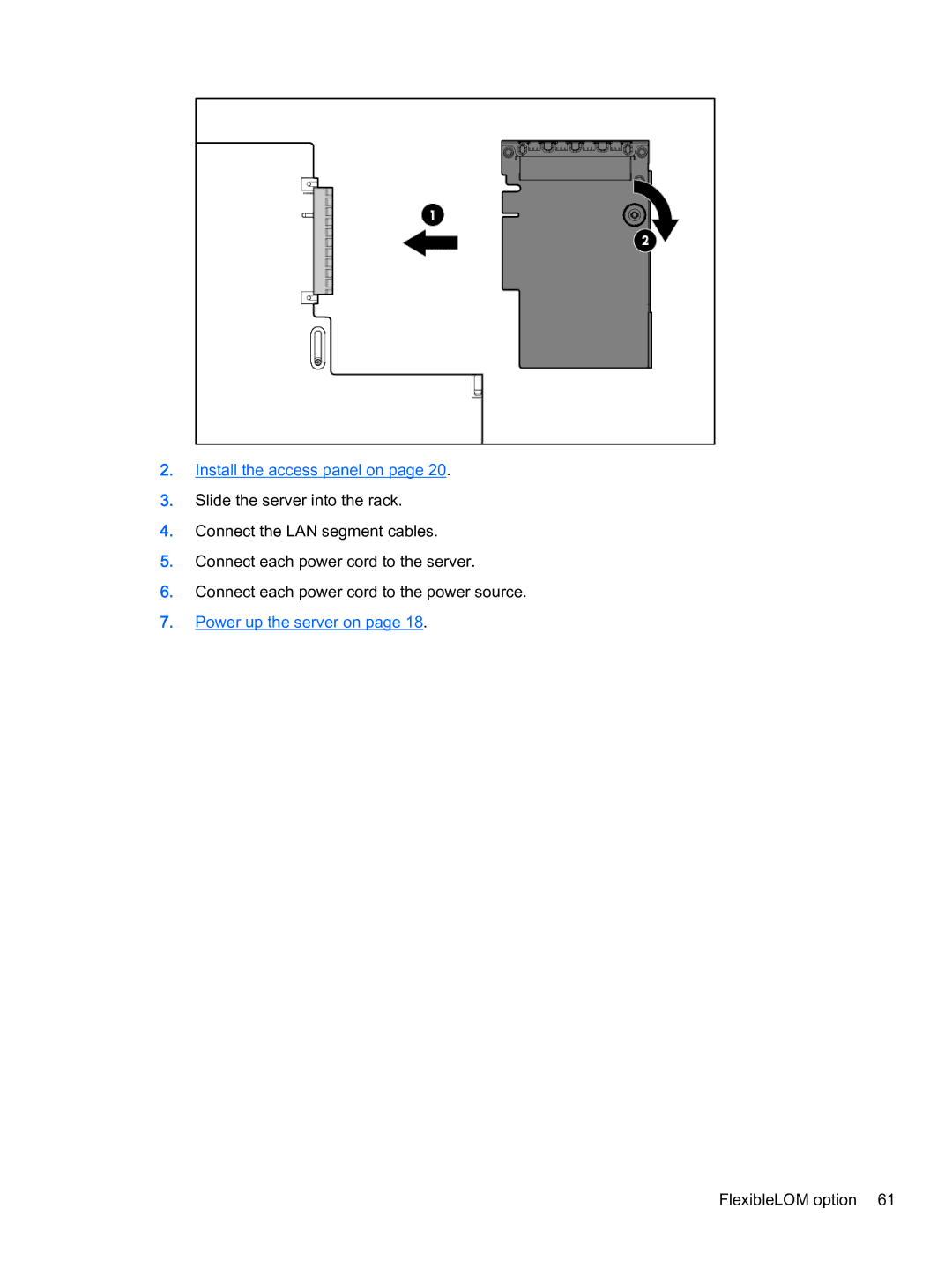 HP Z Virtual manual FlexibleLOM option 