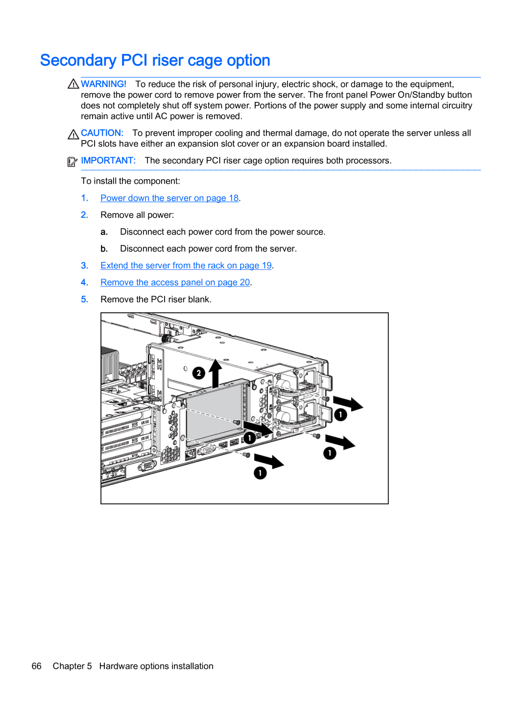 HP Z Virtual manual Secondary PCI riser cage option 