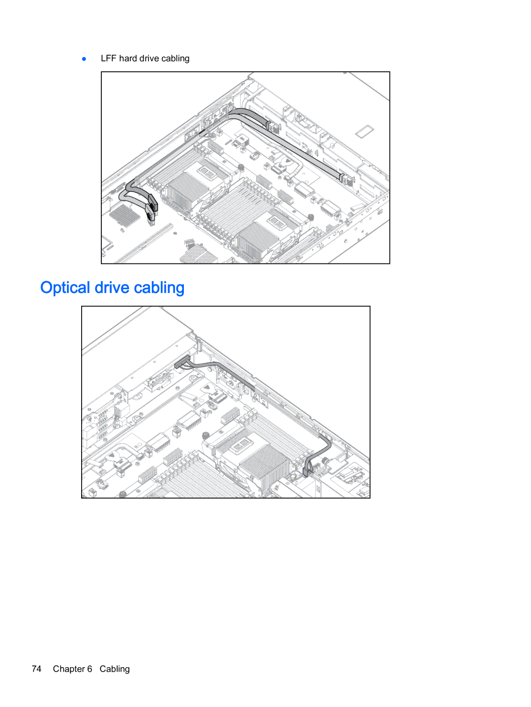 HP Z Virtual manual Optical drive cabling 