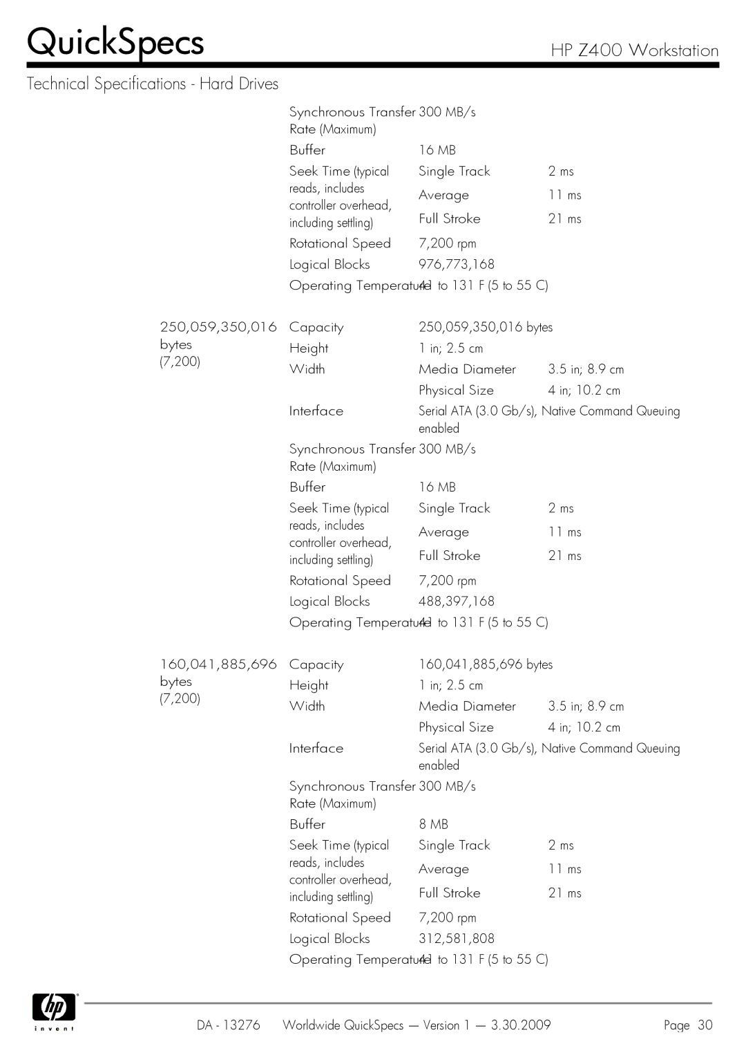 HP Z400 manual 11 ms 