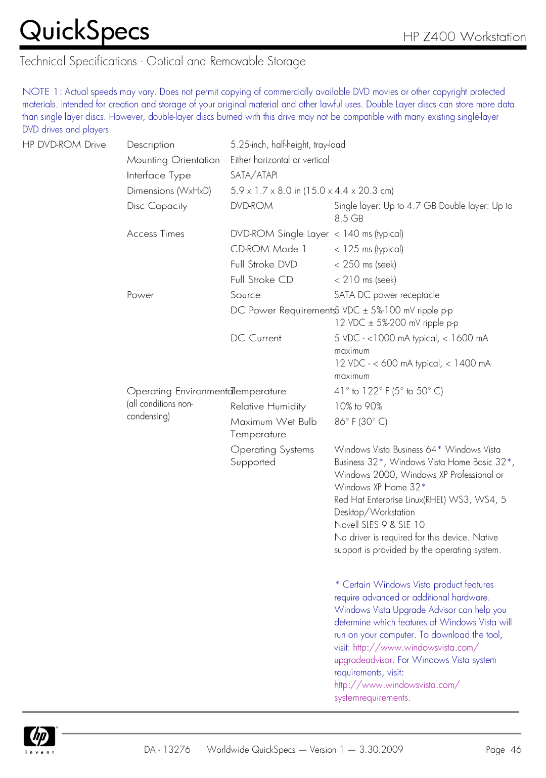 HP Z400 manual Sata/Atapi, Dvd-Rom 