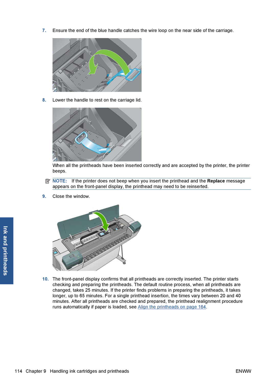 HP Z5200 CQ113A#B1K manual Ink and printheads 