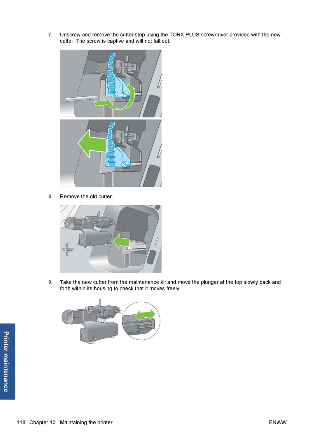 HP Z5200 CQ113A#B1K manual Printer maintenance 