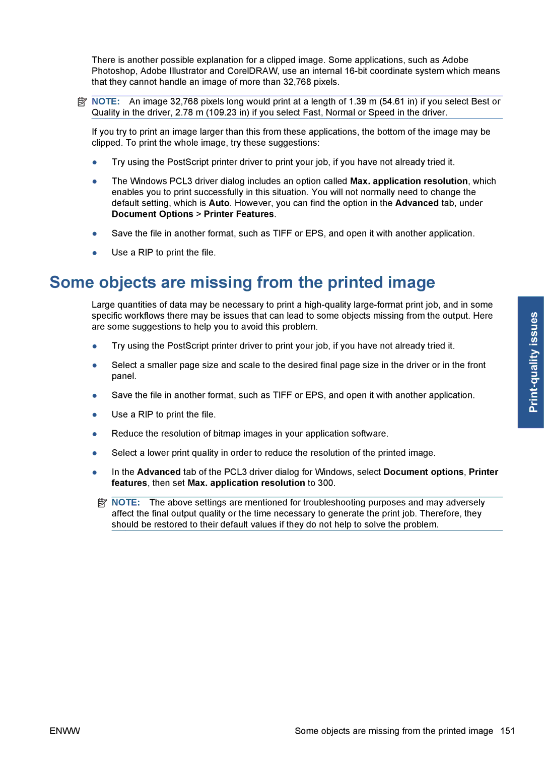 HP Z5200 CQ113A#B1K manual Some objects are missing from the printed image 