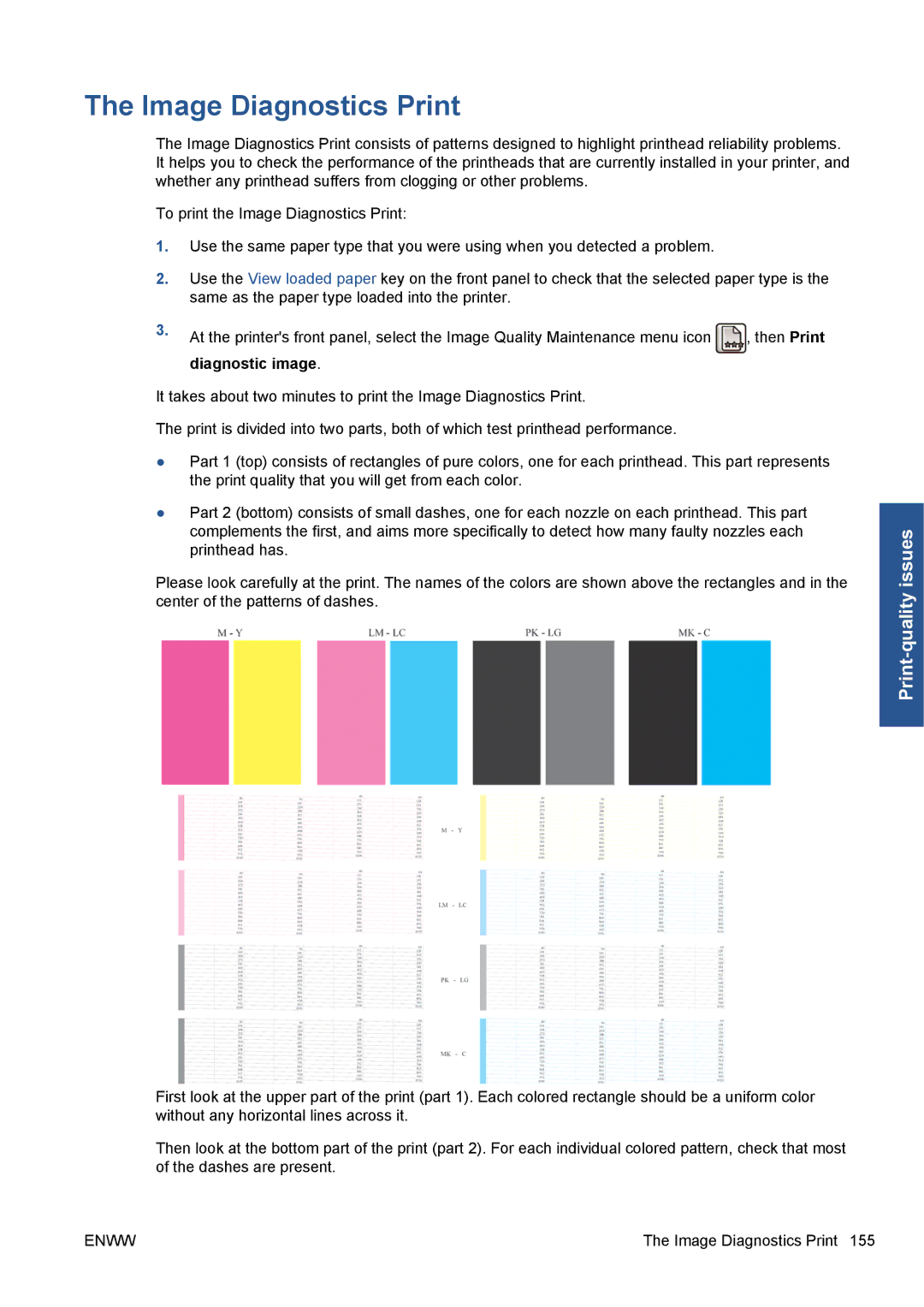 HP Z5200 CQ113A#B1K manual Image Diagnostics Print 