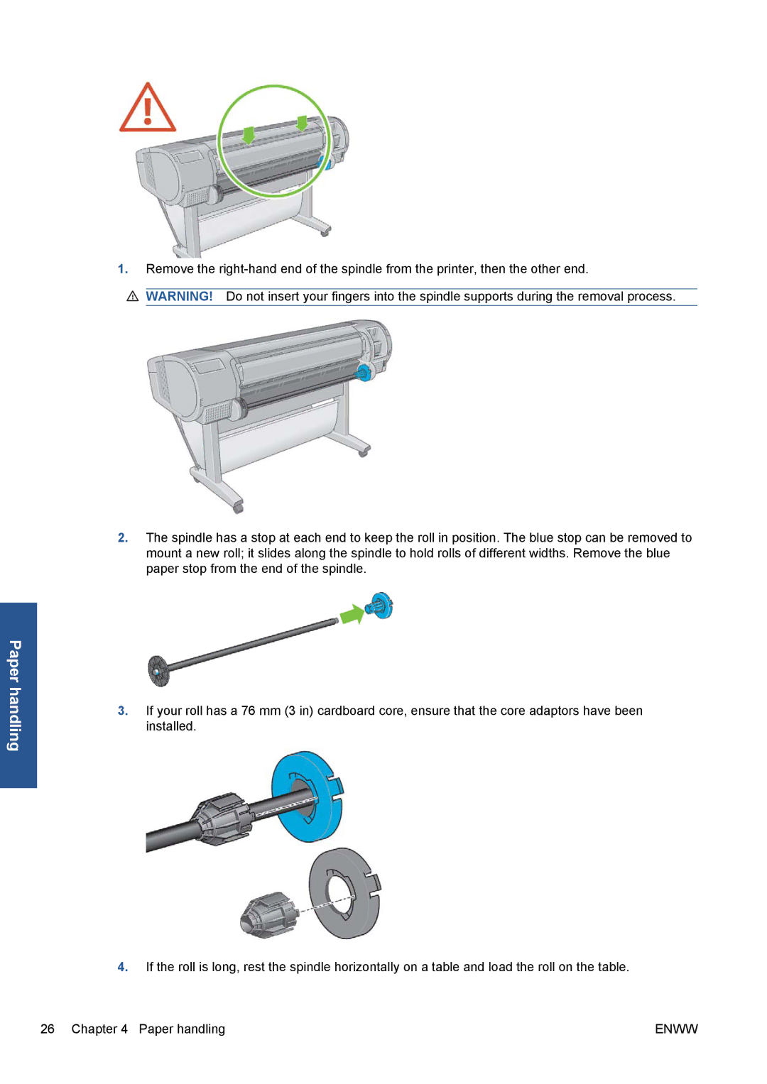 HP Z5200 CQ113A#B1K manual Paper handling 