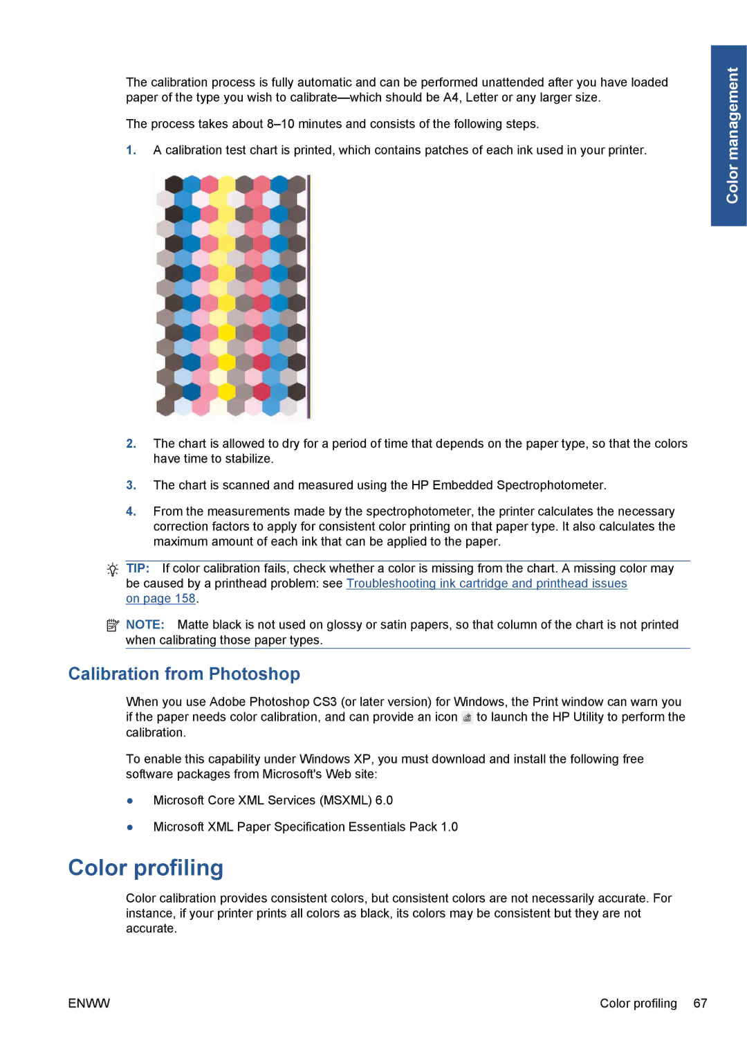 HP Z5200 CQ113A#B1K manual Color profiling, Calibration from Photoshop 