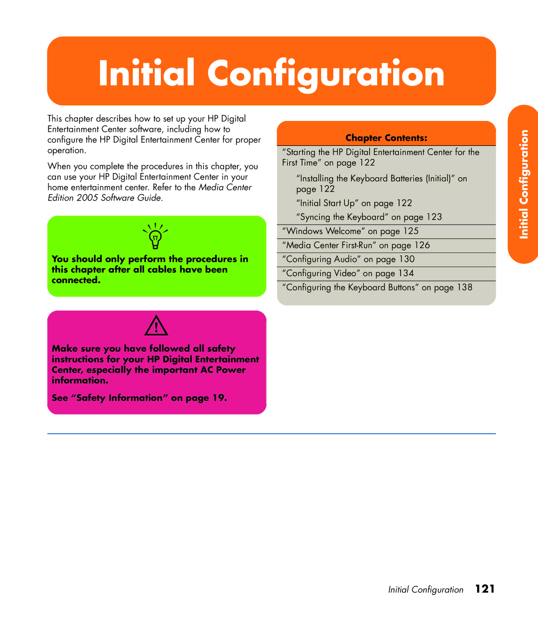 HP z552, z557, z555, z545, z540 manual Initial Configuration 