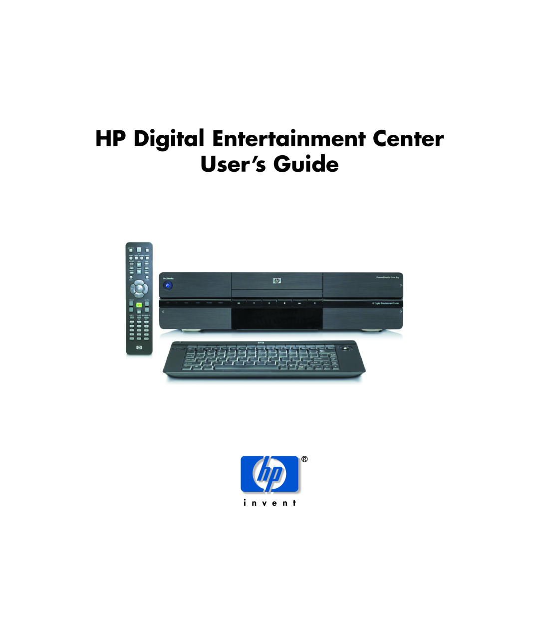 HP z555, z557, z552, z545, z540 manual HP Digital Entertainment Center User’s Guide 