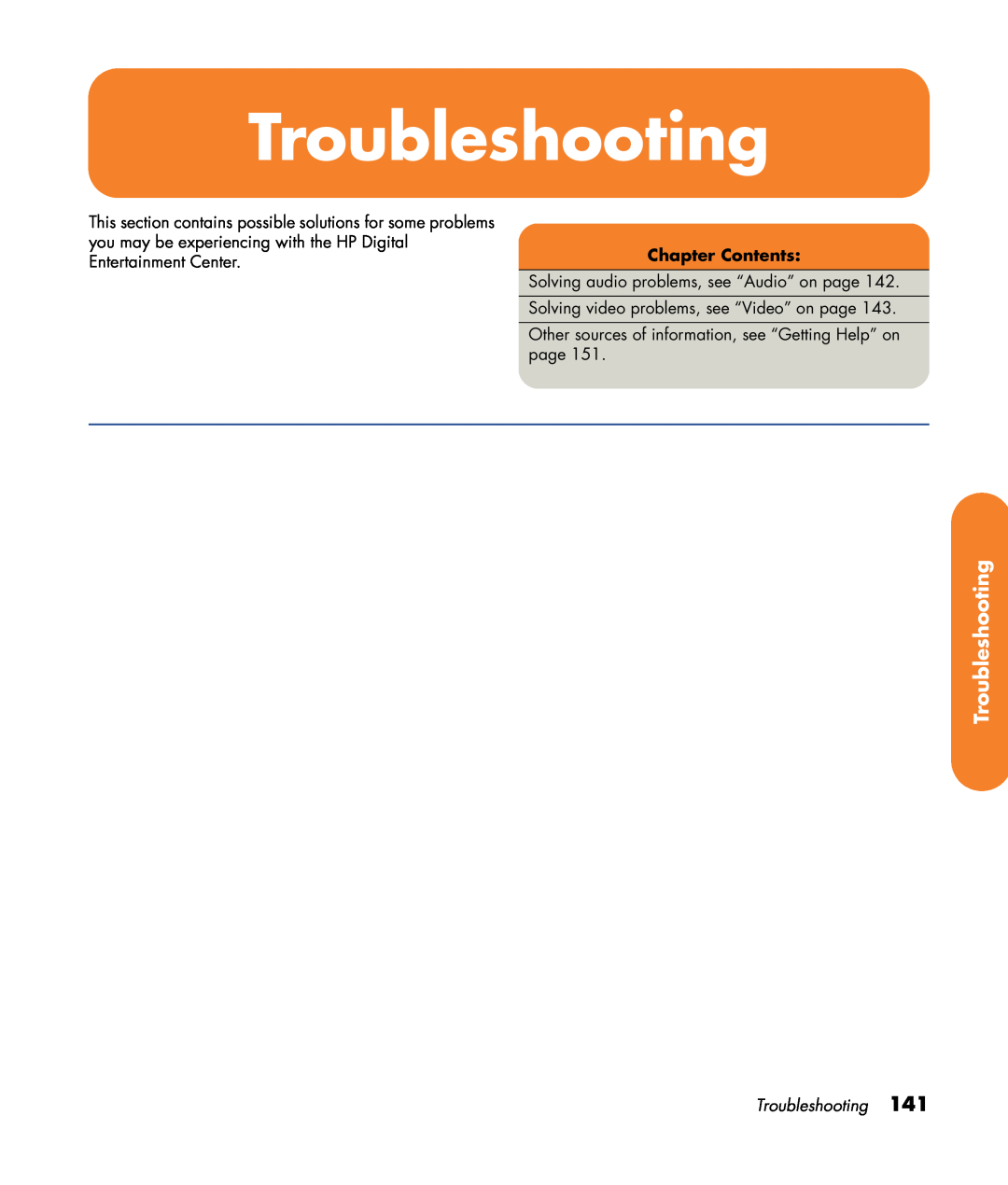 HP z552, z557, z555, z545, z540 manual Troubleshooting, Chapter Contents 