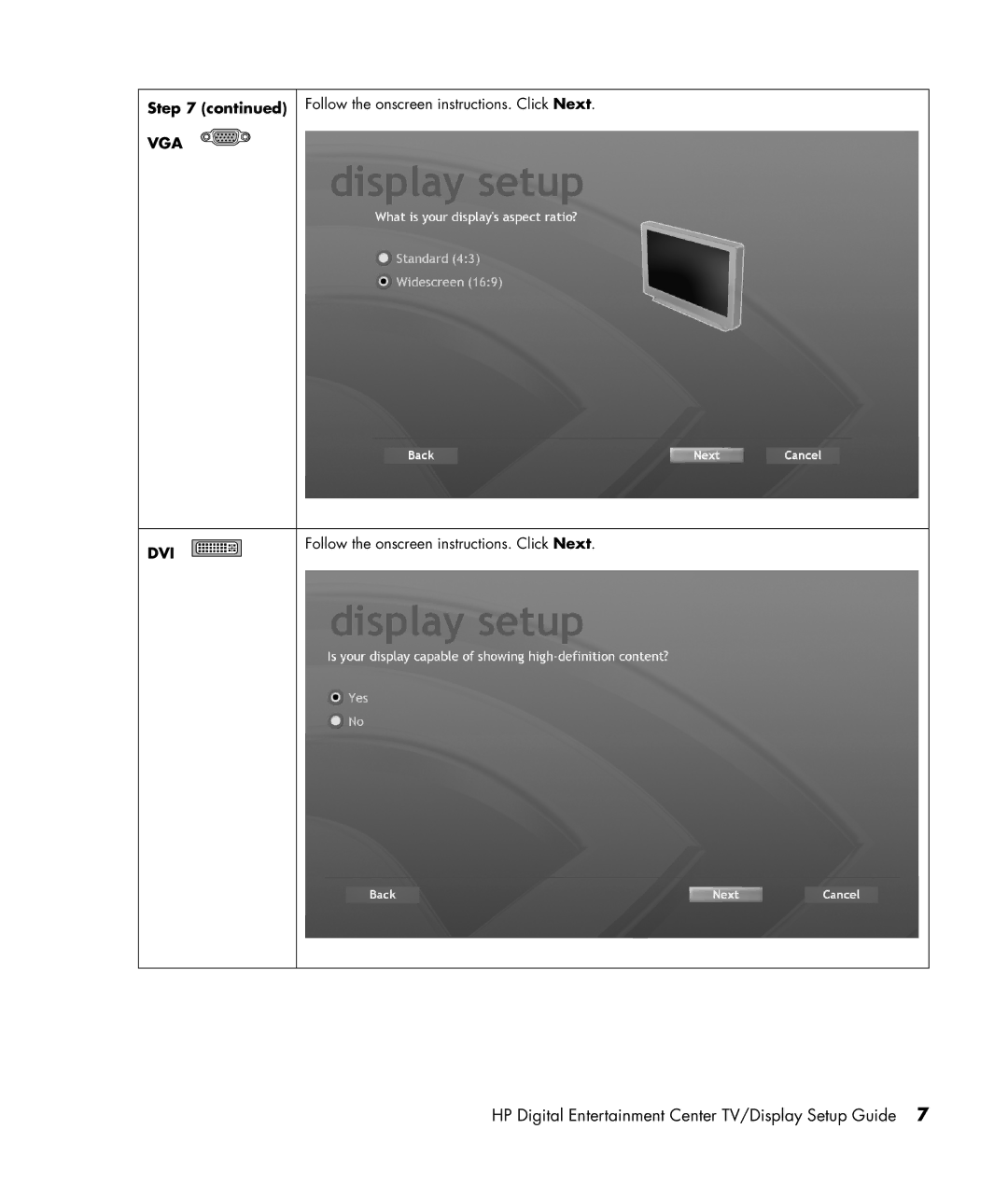 HP z556, z558 manual Step 