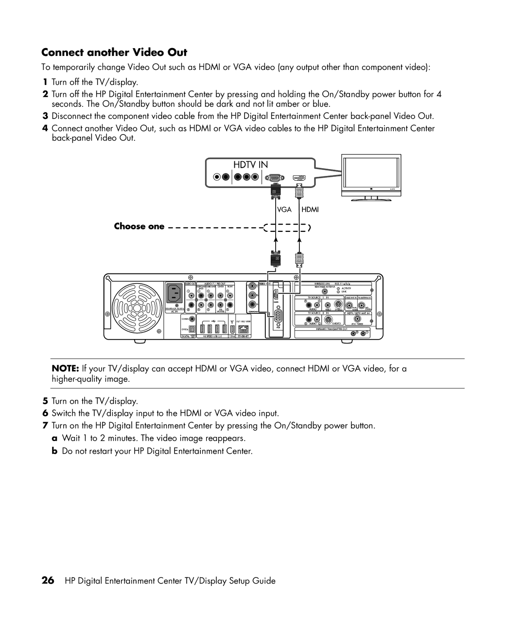 HP z565, z560 manual Connect another Video Out 