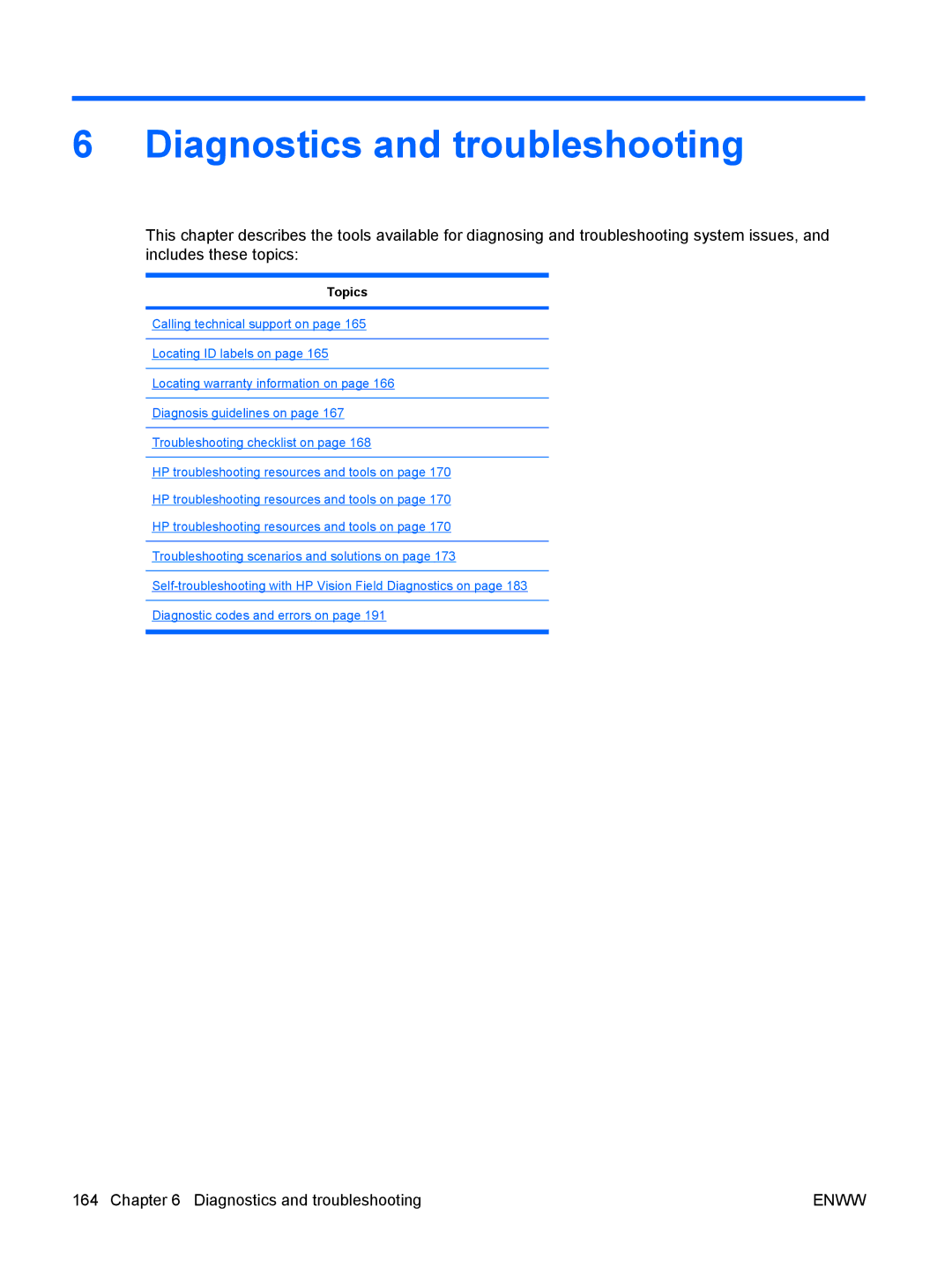 HP Z800 Sp632up SP632UPABA, FL939UT FL939UT#ABA manual Diagnostics and troubleshooting 