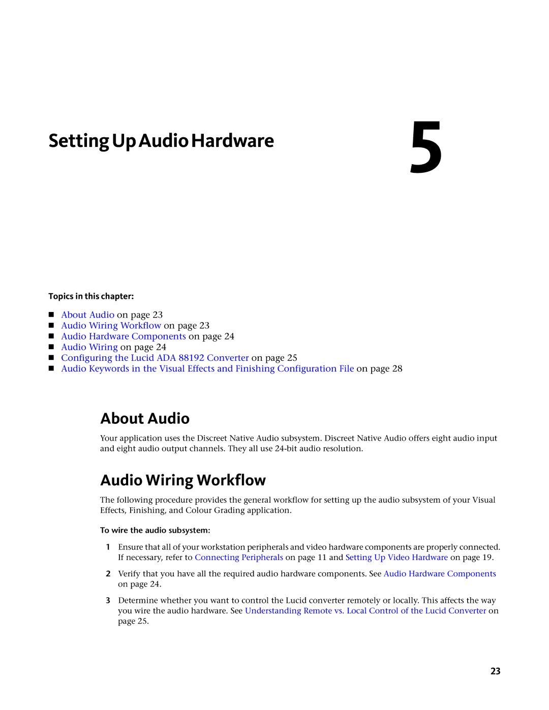 HP Z800 manual SettingUpAudioHardware5, About Audio, Audio Wiring Workflow, To wire the audio subsystem 