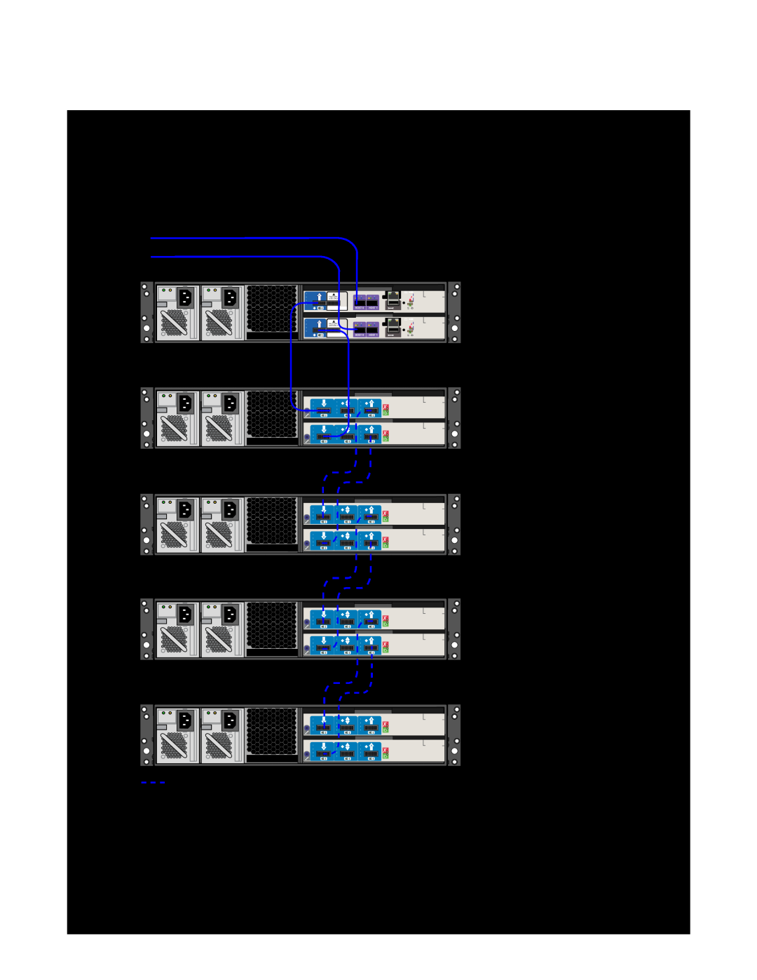 HP Z800 manual XR 6412 Wiring Diagrams, Single XR 6412 RAID enclosure, 2 loops, Connecting Storage 