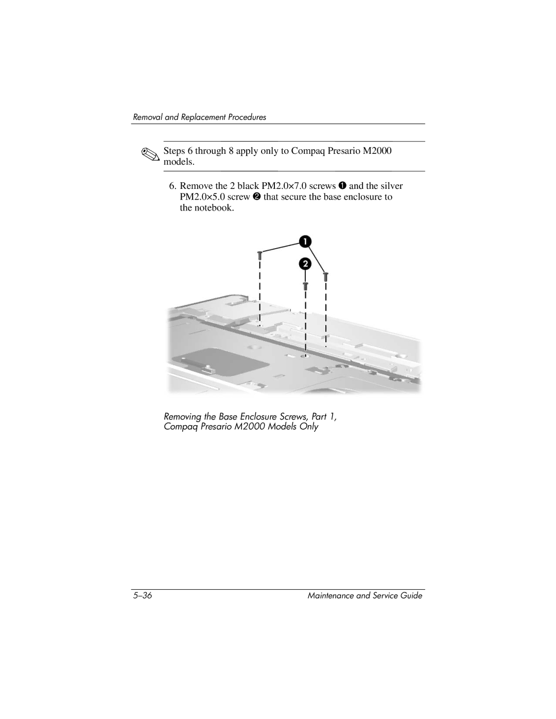 HP ze2000 manual Removal and Replacement Procedures 