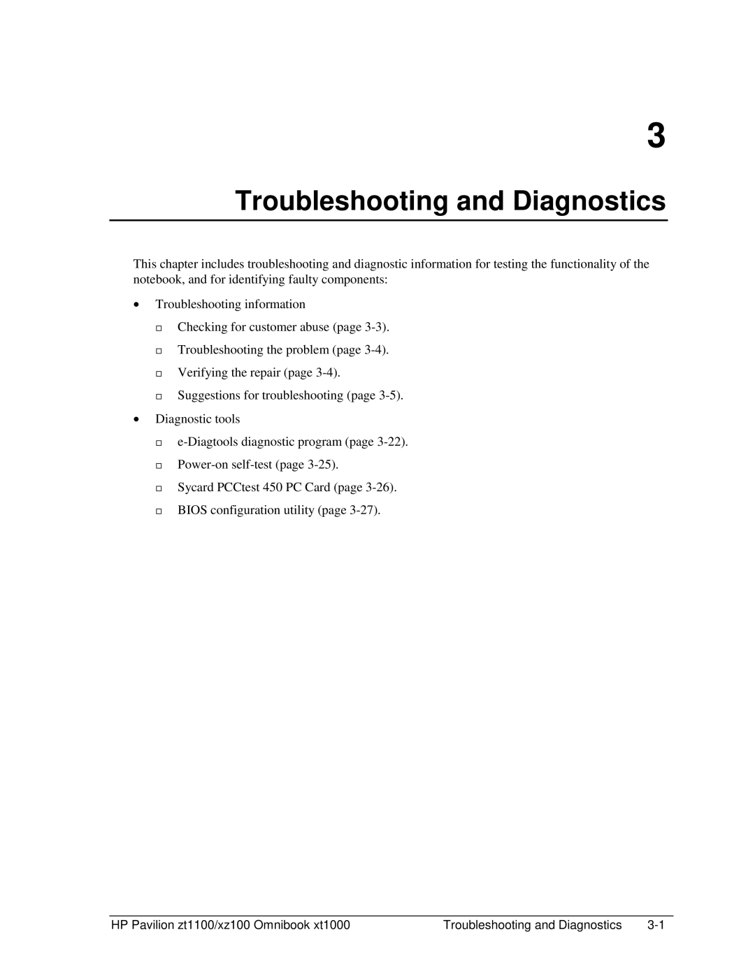 HP ZT1100 manual Troubleshooting and Diagnostics 