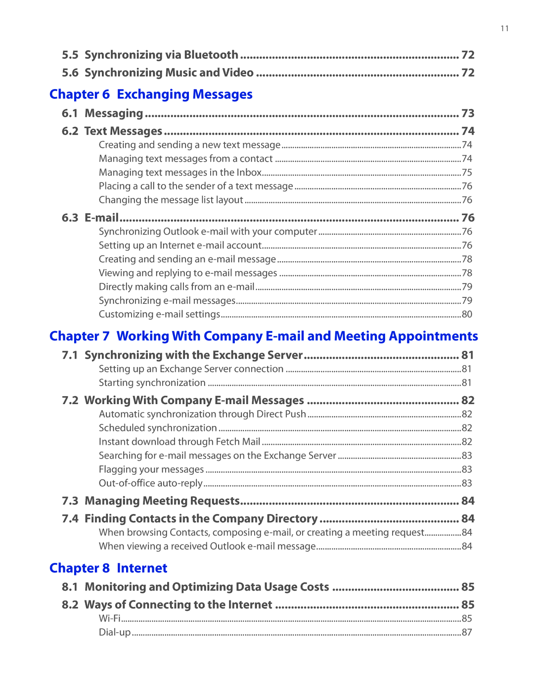 HTC 2 user manual Exchanging Messages 