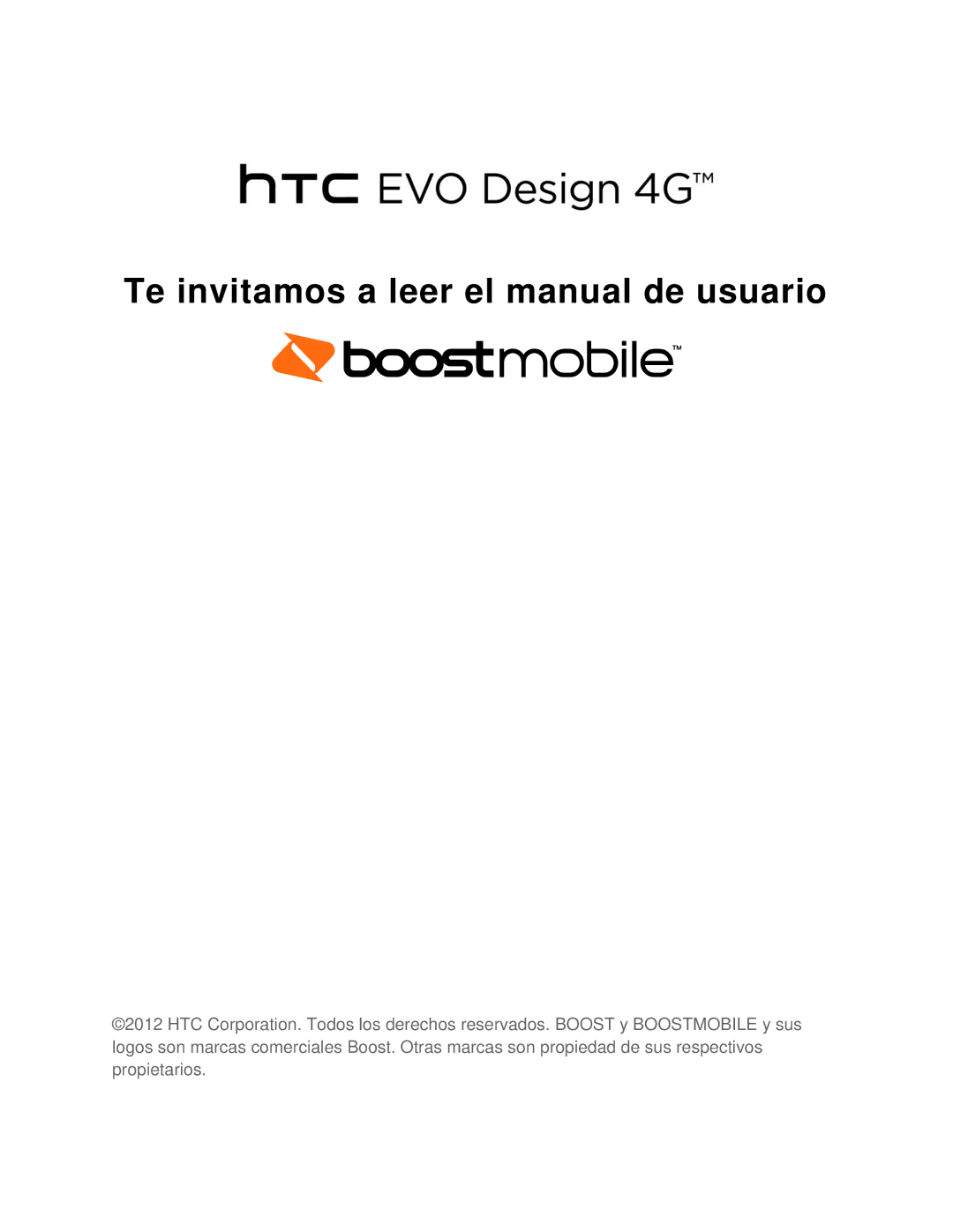 HTC 4G manual Te invitamos a leer el manual de usuario 