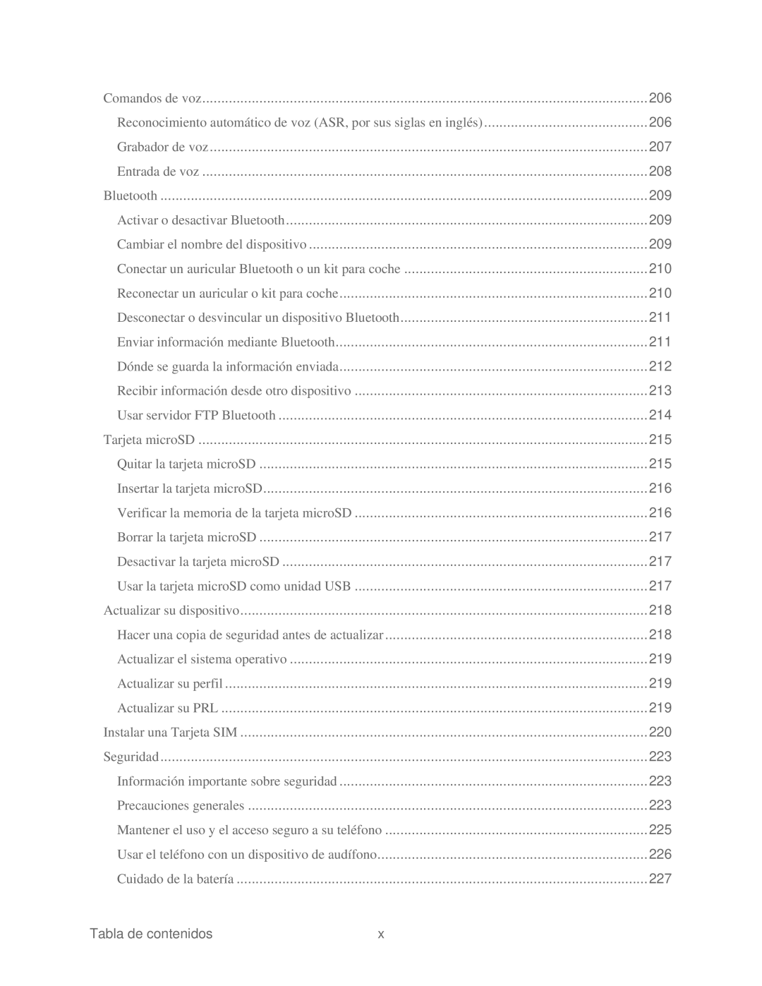 HTC 4G manual Comandos de voz 206 