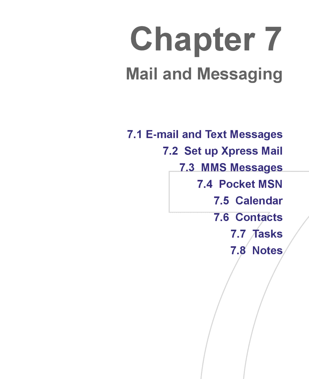 HTC 8500 user manual Mail and Messaging 