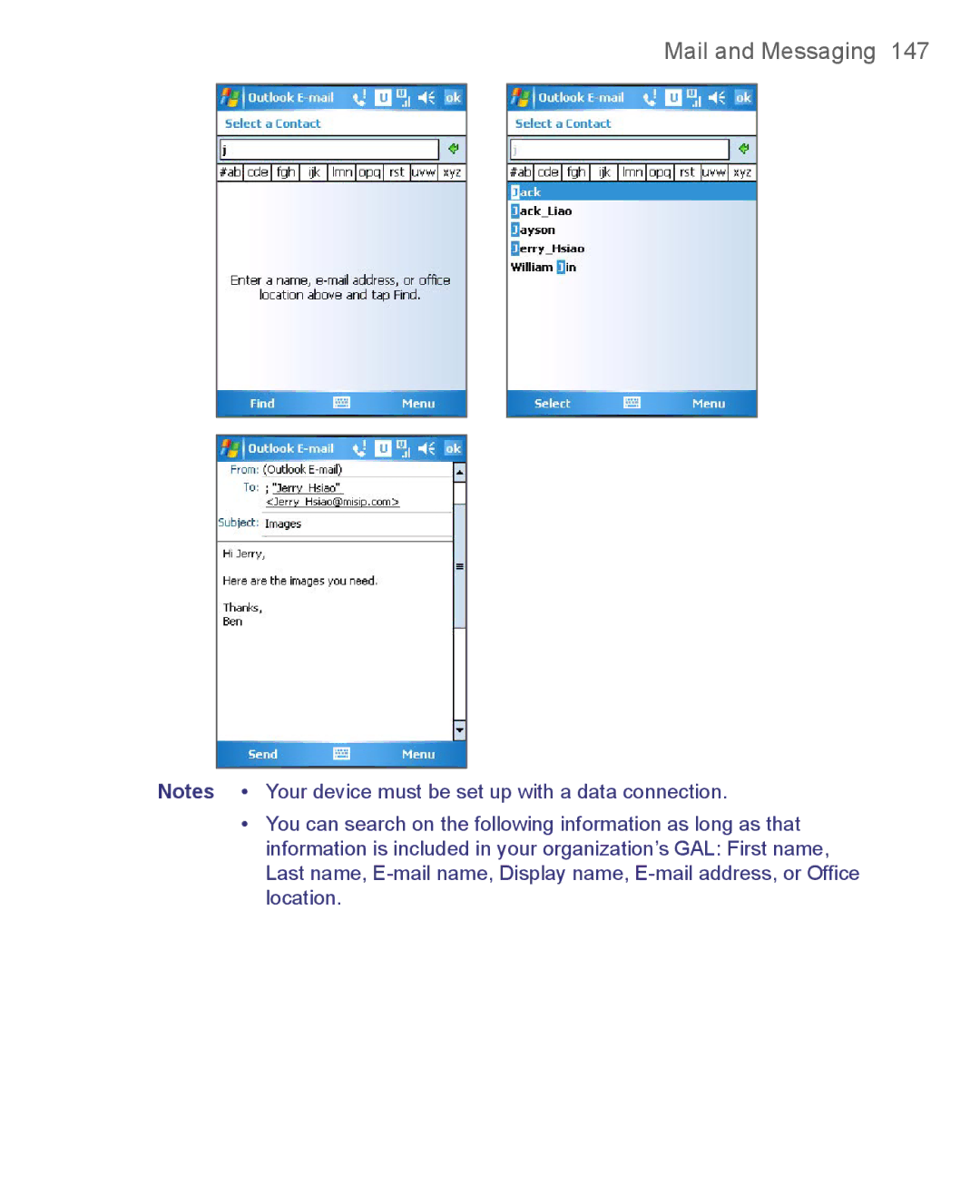 HTC 8500 user manual Mail and Messaging 