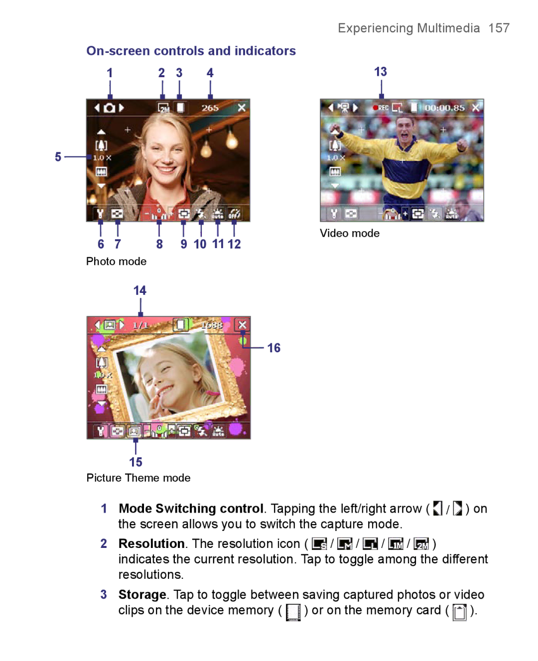 HTC 8500 user manual Experiencing Multimedia 