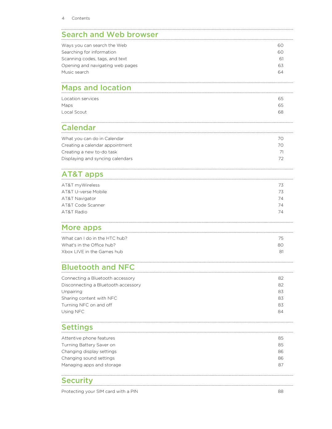 HTC 8X manual Maps and location 