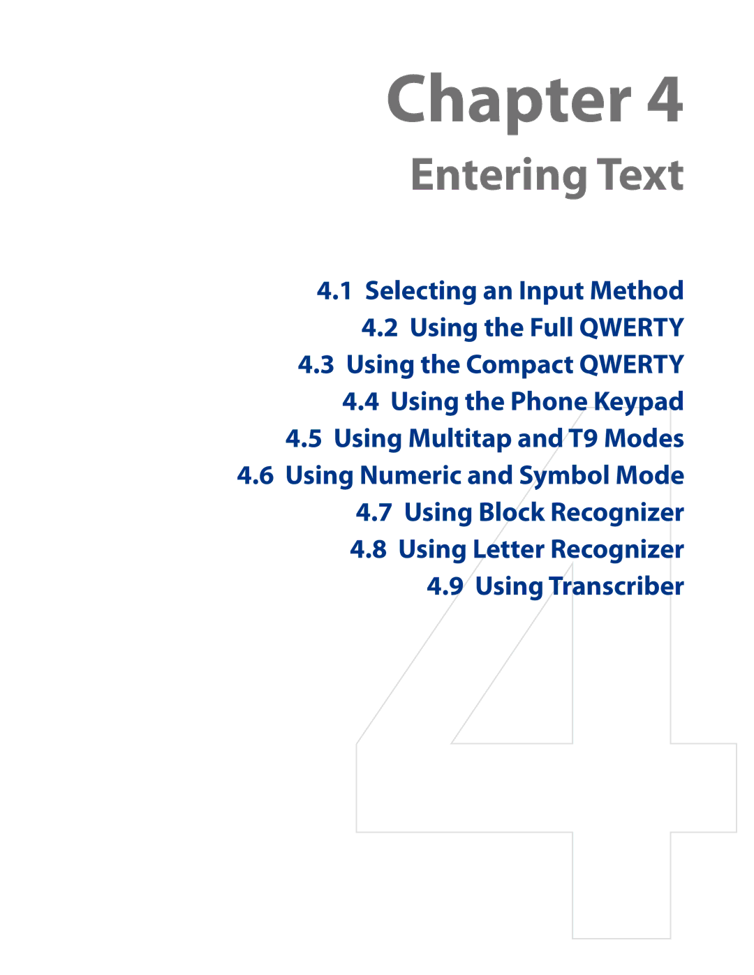 HTC AM171 manual Entering Text 