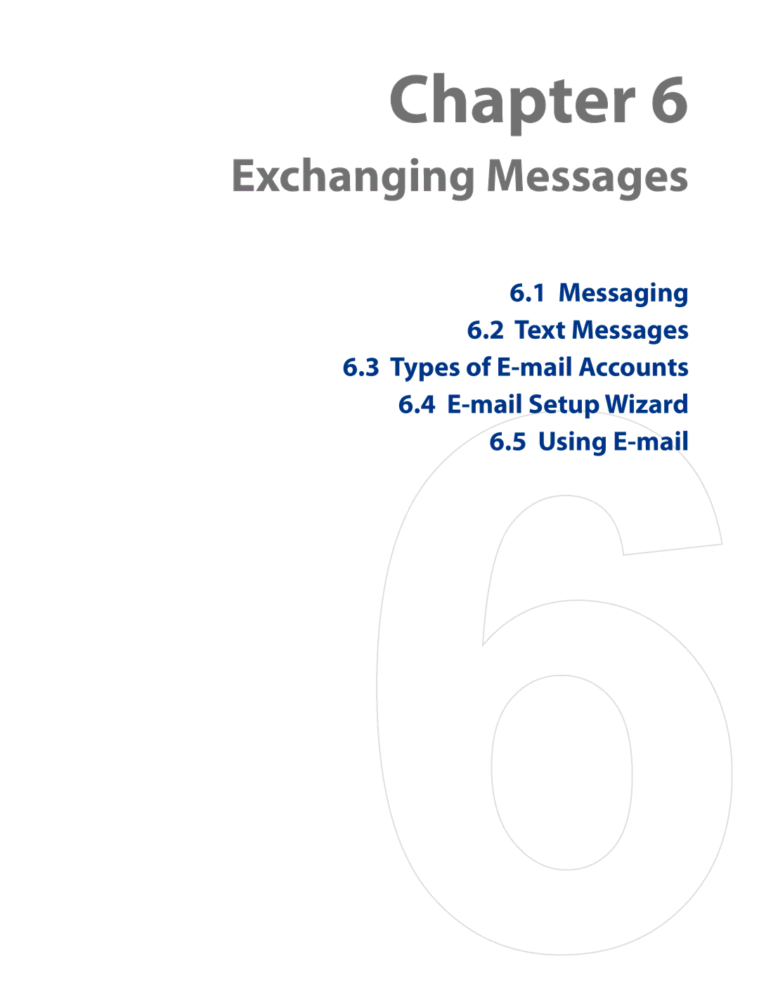 HTC AM171 manual Exchanging Messages 