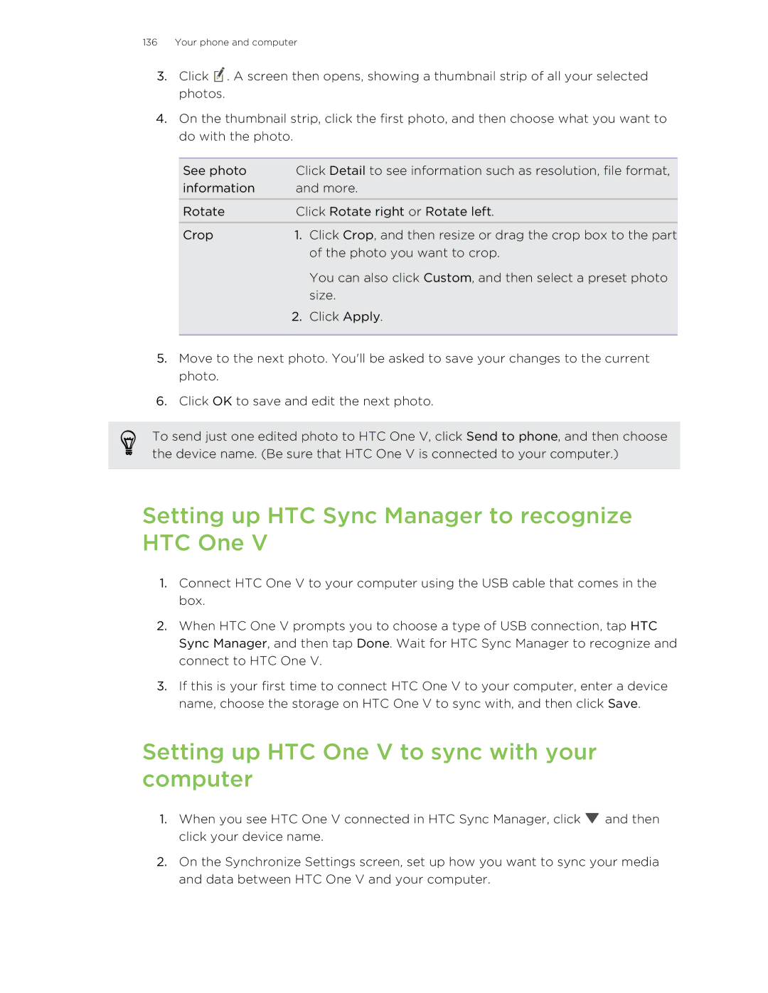 HTC C3HTCONEV4GBUNLOCKEDBLACK manual Setting up HTC Sync Manager to recognize HTC One 