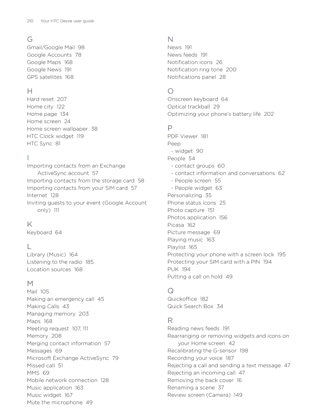 HTC manual Your HTC Desire user guide 