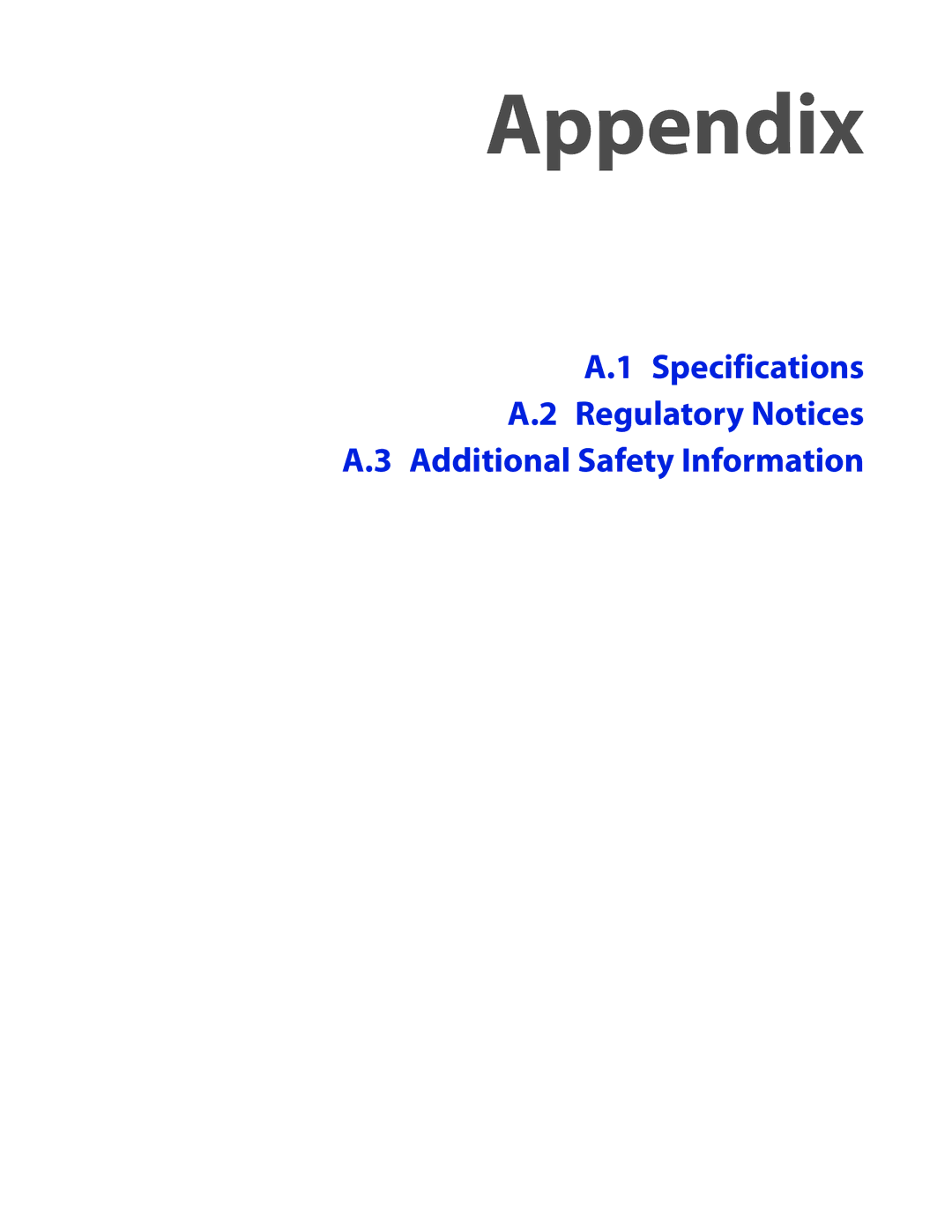 HTC DIAM400 user manual Appendix 