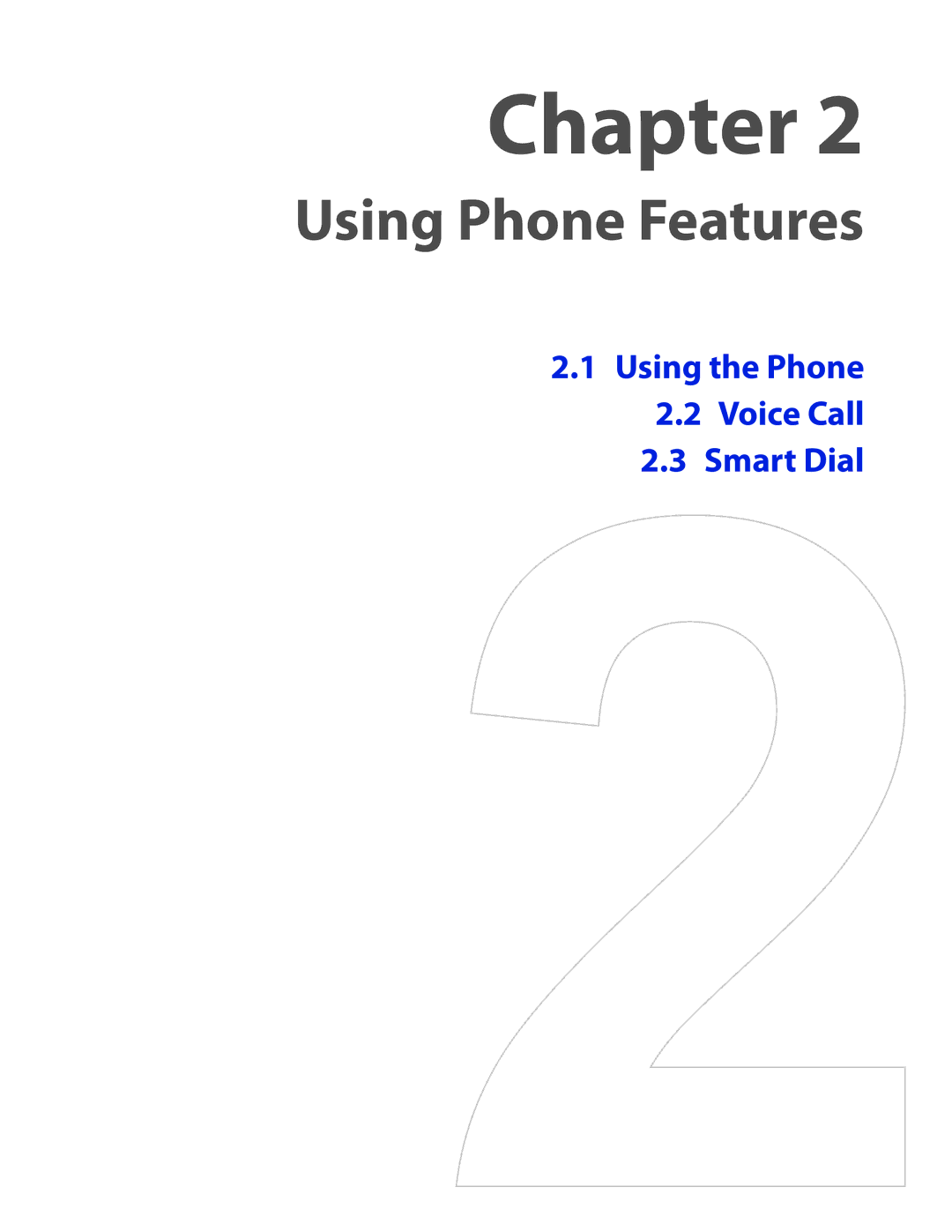 HTC DIAM400 user manual Using Phone Features 