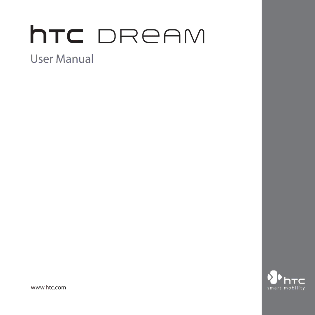 HTC DREA160 user manual 