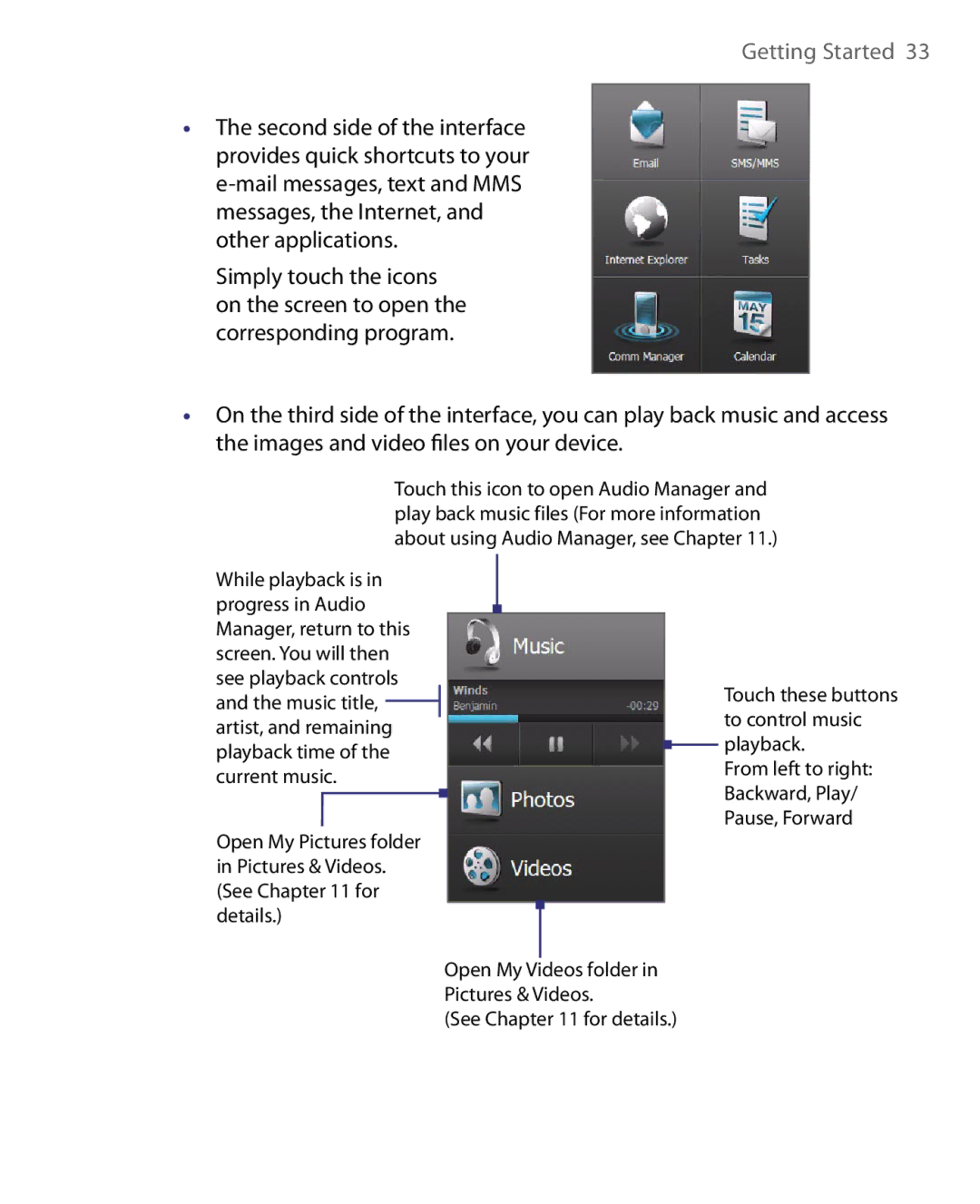 HTC ELF0160 user manual Playback 