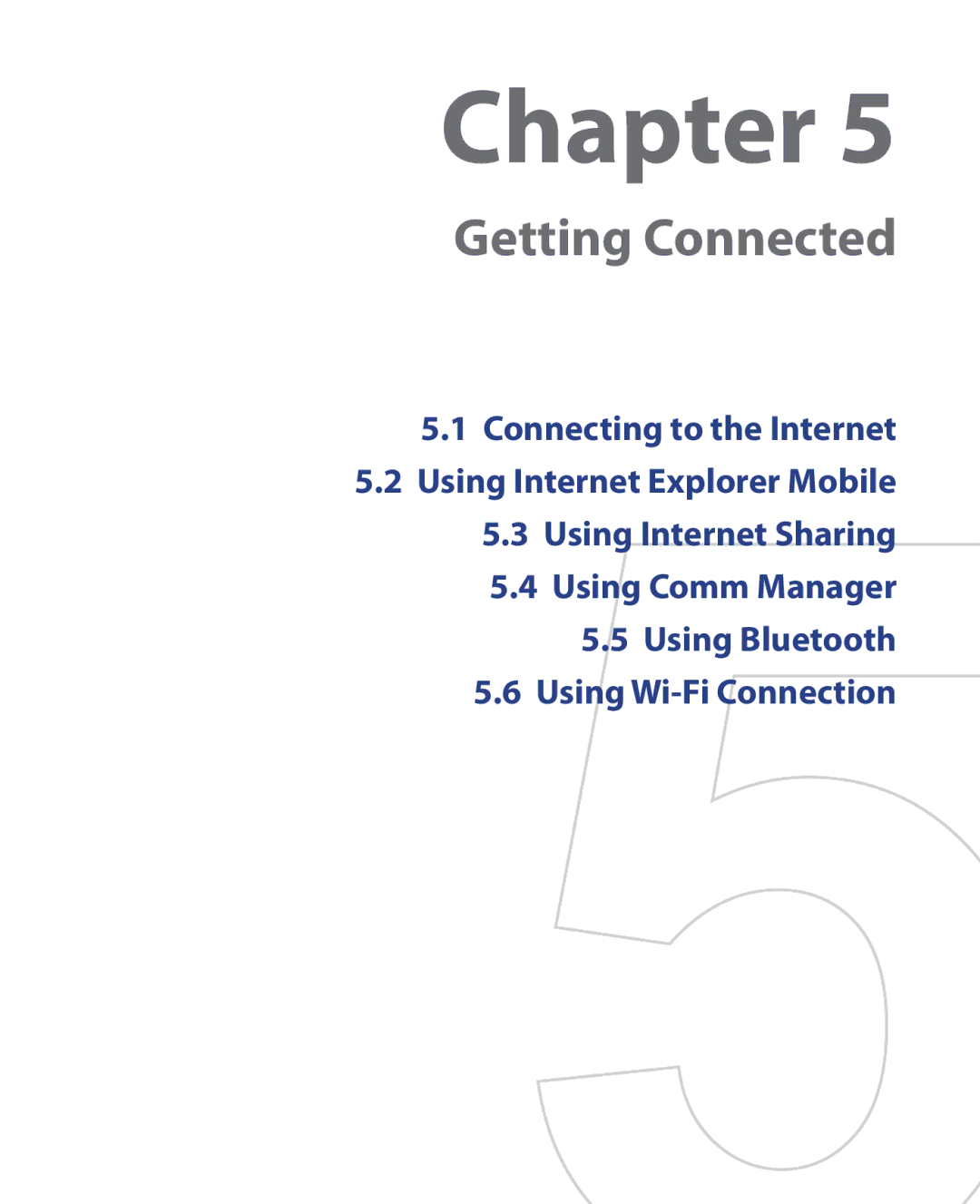 HTC EMC220 user manual Getting Connected 