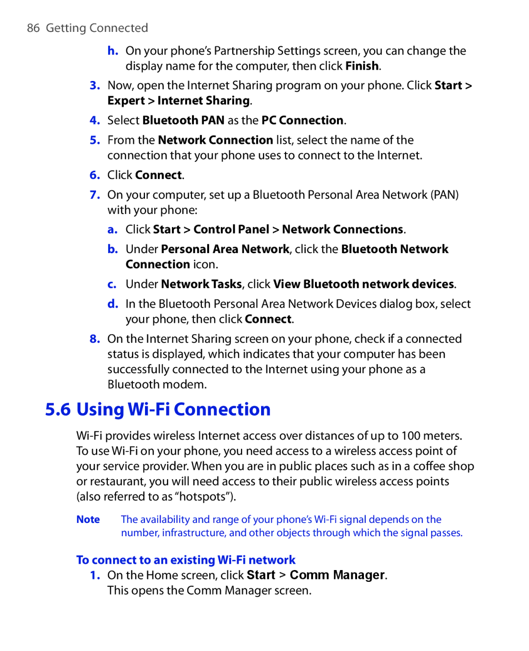 HTC EMC220 user manual Click Connect, To connect to an existing Wi-Fi network 