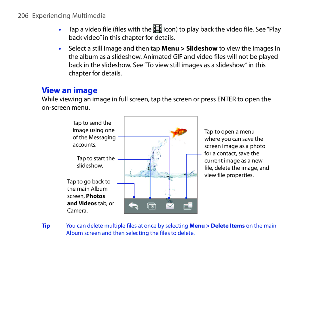 HTC FUZE user manual View an image 