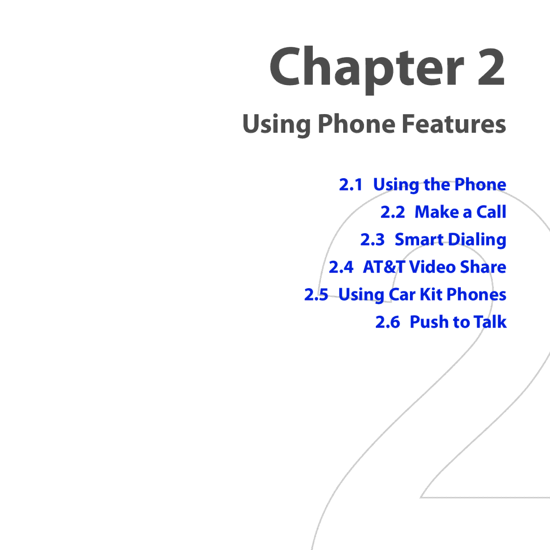 HTC FUZE user manual Using Phone Features 