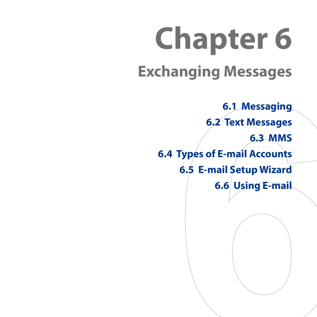 HTC HD user manual Exchanging Messages 